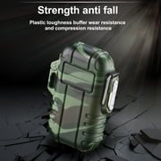 Portable ABS Outdoor Camping Butane Lighter, Blue Flame Windproof Design, Automatic Electronic Ignition Device, Compact and Lightweight for Easy Carrying, Safe for Hiking Travel Emergency Use