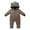 Coffee, variant on QHFBli Newborn Baby Bear Outfit With Fold-Over Mittens and Footies Girls Boys Winter Fleece Clothes Hooded Romper Snowsuit