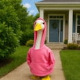 thumbnail image 3 of AZXY Casual Pink Hoodie Porch Goose Outfit - Funny Sweatshirt Costume for 23" Lawn Goose Statue, Perfect for Everyday & Party Outdoor Yard Decor, 3 of 5