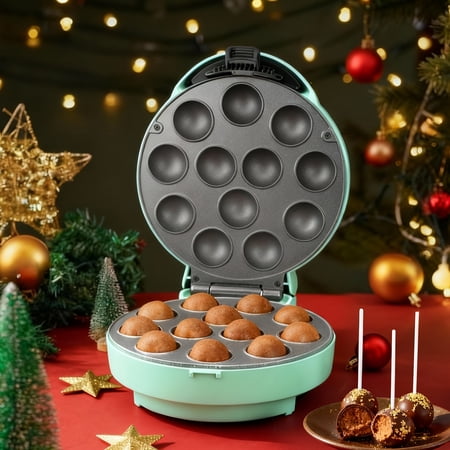 12 X 1.6 Inch Cake Pop Maker Machine, Cake Pop Stand with Sticks & Fork Tool, Cake Pops Capacity, Cake Pop Sets, Aqua