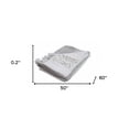 thumbnail image 4 of HomeRoots 516581 Woven Cotton Ombre Throw Blanket, Gray & White, 4 of 4