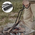 thumbnail image 3 of Chimenea, estufa de leña, pinzas para leña, pinzas para carbón para barbacoa al aire libre, alicates para fósforos de barbacoa para fogatas y hogueras, 3 of 4