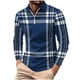 thumbnail image 2 of Blusa y camisa de manga larga con cuello vuelto para hombre, informal, con estampado, de manga larga, con solapa y media cremallera, deportiva, de poliéster., 2 of 3