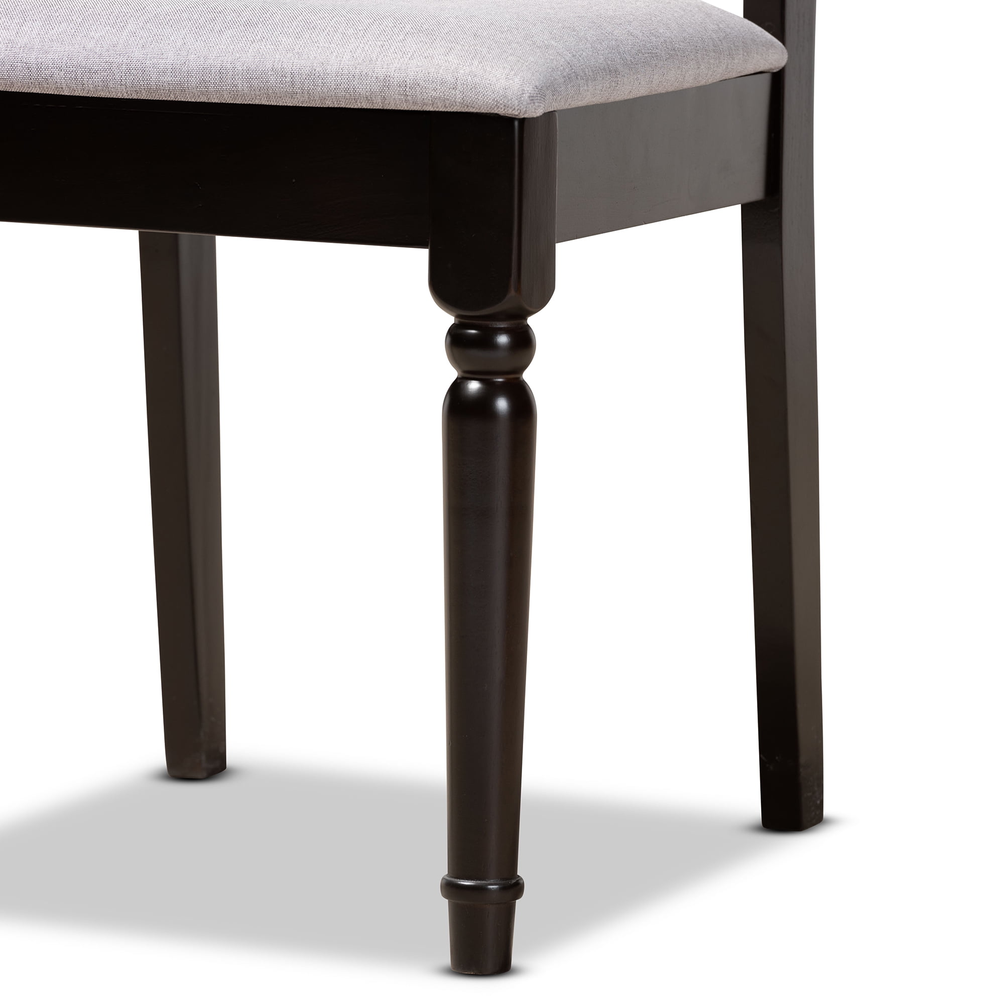 Baxton Studio Callie Modern Dining Set, Dark Brown
