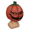 thumbnail image 4 of Scary Latex Full Head Pumpkin Mask - Halloween Costume Party Decoration, 4 of 4