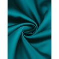 thumbnail image 6 of Agnes Orinda Women's Plus Size Silky Satin Skirt High Waist Flared A Line Midi Skirt 2X Peacock Blue, 6 of 7