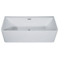 thumbnail image 5 of ALFI brand AB8858 59 inch White Rectangular Acrylic Free Standing Soaking Bathtub, 5 of 8