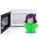 thumbnail image 2 of Limpiador de microondas, limpiador a vapor para horno microondas, muñeca para el hogar, la cocina y la oficina, color verde y morado, 2 of 5