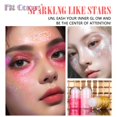 thumbnail image 5 of Sombra de ojos en gel con purpurina plateada y blanca perlada de 25 ml, para cuerpo, rostro, brillo, iluminación, arte, destellos, crema con lentejuelas, decoración para festivales y fiestas, 5 of 5