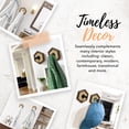 thumbnail image 6 of Autumn Alley Large Rattan Wall Hooks, Hat Hooks and Bathroom Coat Hook, Set of 5 Hexagon Hook with Gold Accent Metal Holder, Robe & Towel Hooks for Entryway, Bathroom, or Kitchen, 6 of 11