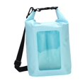thumbnail image 4 of Funda impermeable para teléfono, bolsa seca de 5 l, bolsa flotante para kayak, bolsa para deportes al aire libre, rollo hermético Azul claro, 4 of 9