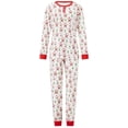 thumbnail image 2 of Pijamas navideños familiares a juego, camiseta con estampado de árbol de Papá Noel y pantalones, ropa de dormir para estar en casa., 2 of 9