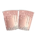 thumbnail image 2 of Rose Gold Dinnerware Set Party Supplies - Rose Gold Paper Plates/Tableware/Cutter/Fork/Spoon/Cutlery Disposable Dinnerware Sets for Birthday Thanksgiving Christmas, 2 of 8