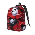 thumbnail image 1 of Goofa The Nightmare Before Christmas Pattern Durable Canvas Daypack - High-Quality Vintage Backpack, Compact & Versatile for Travel and Everyday Use-Medium, 1 of 5