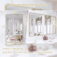 thumbnail image 3 of VIPLOOK Framed Wall Mounted Bathroom Vanity Mirror 59" * 36" - Brushed Gold, 3 of 9