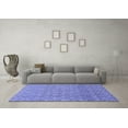 thumbnail image 3 of Ahgly Company Indoor Round Abstract Blue Modern Area Rugs, 7' Round, 3 of 4
