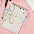 thumbnail image 3 of 50pcs Creative Paper Clips Hollow-out Paper Clips Adorable Paper Clips Colored File Paper Clips, 3 of 9