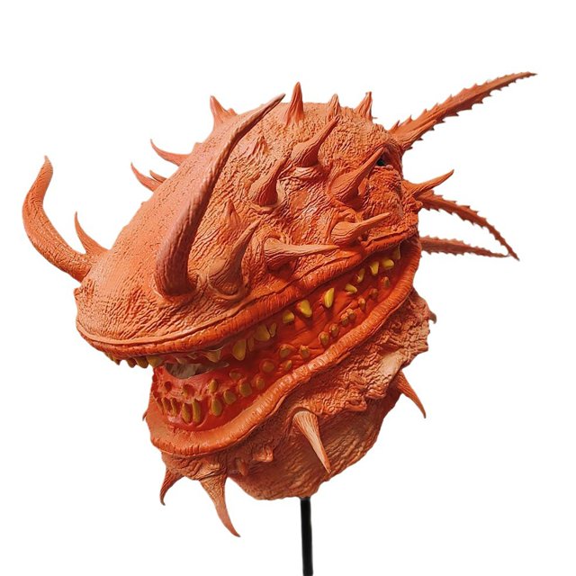 Máscara bioquímica mutante, cabeza de pez, látex, cosplay realista