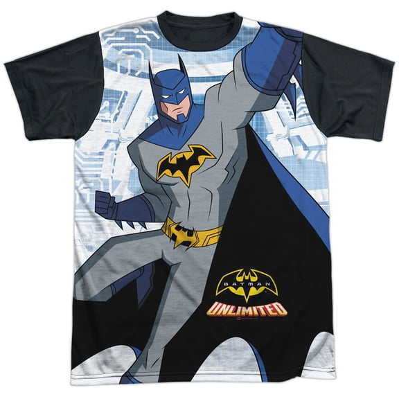Batman Unlimited Tech Cave Unisex Adult Halloween Costume Sublimated T Shirt