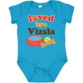 thumbnail image 3 of Inktastic Vizsla Loved by a (Dog Breed) Boys or Girls Baby Bodysuit, 3 of 5