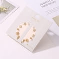 thumbnail image 1 of Pendientes para mujer, regalos para mujer, 6 pares pequeños de pendientes geométricos con combinación de flores, pendientes de aleación para mujer., 1 of 3