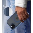 thumbnail image 6 of for iPhone 15 Case, Compatible with MagSafe, Translucent Matte Shockproof Anti-Slip Anti-Fingerprint Pocket-Friendly Phone Case Cover - Black, 6 of 7