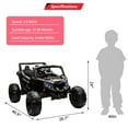thumbnail image 2 of EastVita Ride on UTV Car, 24V Battery Powerd Electric Off-Road UTV Car w/Remote Control, 200W Motor, Spring Suspension, Music, LED Lights, Ride on Car, 2 of 7
