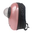 ALEKO Astronaut Bubble Window Hard Shell Pet Backpack Pink
