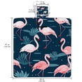 thumbnail image 2 of Flamingo Canvas Beach Blanket Picnic Mat - Outdoor Oversized Sandproof Mat for Camping, Travel, and Beach Trips - Foldable and Portable - Large Size with Quick Dry Material, 2 of 6