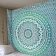 thumbnail image 5 of Lámpara de araña estilo bohemio hippie indio psicodélico mandala verde 200 x 150 cm (verde), 5 of 5