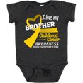 thumbnail image 3 of Inktastic I Love My Brother Childhood Cancer Awareness Hope, Support, Cure Boys or Girls Baby Bodysuit, 3 of 5