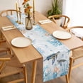 thumbnail image 3 of Ocean Turtle Table Runner - 108 Inch Long, Kitchen Dining Table Runner Dresser Scarves, Blue Coastal Coral Starfish Seagrass Farmhouse Decor for Coffee Tables Wedding Party Banquet, 3 of 8