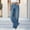 Blue wide leg jeans for women a1, variant on Usloyux Women's Wide Leg High Waisted Jeans with Pockets Casual Loose Denim Pants for Summer Work Beach, Black L