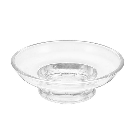 Fovewise Frosted Glass Soap Dish Round Bathroom Replacement Soap Holder For Bathroom Vanities Countertops And Kitchen Sinks