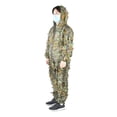 thumbnail image 2 of Traje de disfraz para niños, chaqueta militar de camuflaje de hoja, conjunto de pantalones para caza, observación de aves, altura verde inferior a 1,55 m, 2 of 5