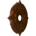 thumbnail image 2 of Ekena Millwork 19"OD x 3 1/2"ID x 1"P Attica Thermoformed PVC Ceiling Medallion (Fits Canopies up to 6 3/4"), Metallic Dark Copper, 2 of 10