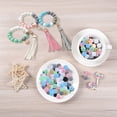 thumbnail image 4 of VOLKMI 106pcs Round Silicone Beads Set Keychain Making Kit For Keychain Necklace Bracelet Jewelry Making, 4 of 7