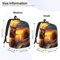 thumbnail image 2 of Saiise Sac à Dos pour Ordinateur Portable Imprimé Tournesol Coucher de Soleil - Bretelles Réglables, Résistant à l'Eau, Grande Capacité, Design Élégant, Unisexe pour École, Bureau, Voyage-Moyen, 2 of 5