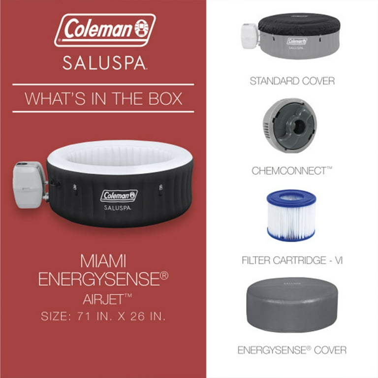 Bestway Coleman Miami AirJet Inflatable Hot Tub with
