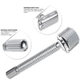 thumbnail image 2 of Stainless Steel Double Edge Safety Razor with Stainless Steel 20pcs Blades Traditional Men's Double-edge Shaving Razor Set, 2 of 8