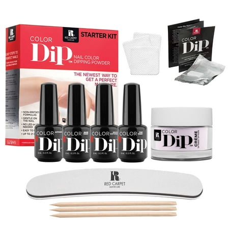 Red Carpet Manicure Color Dip Nail Color Dipping Powder Manicure Starter (Best Fake Nails Diy)
