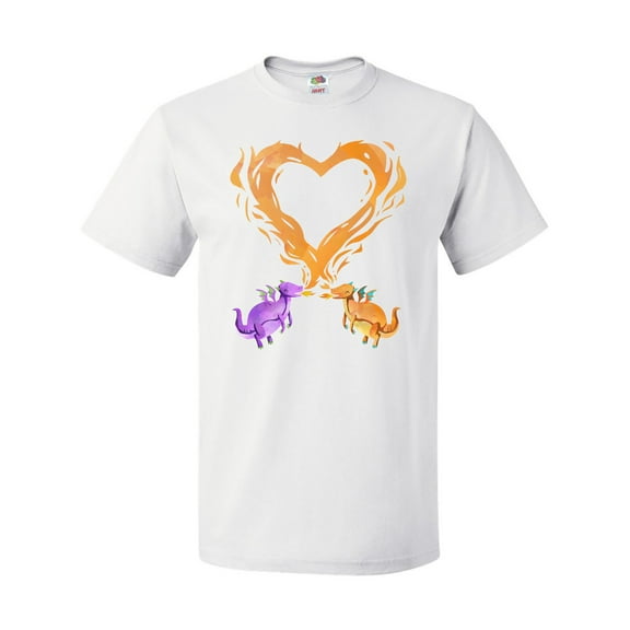 Inktastic Fire Heart Dragons T-Shirt