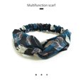 thumbnail image 4 of Coolmade 6 Pack Womens Headbands for Work Non Slip Boho Headbands Vintage Flower Printed Criss Cross Elastic Head Wrap Twisted Cute Hair Accessories, 4 of 7