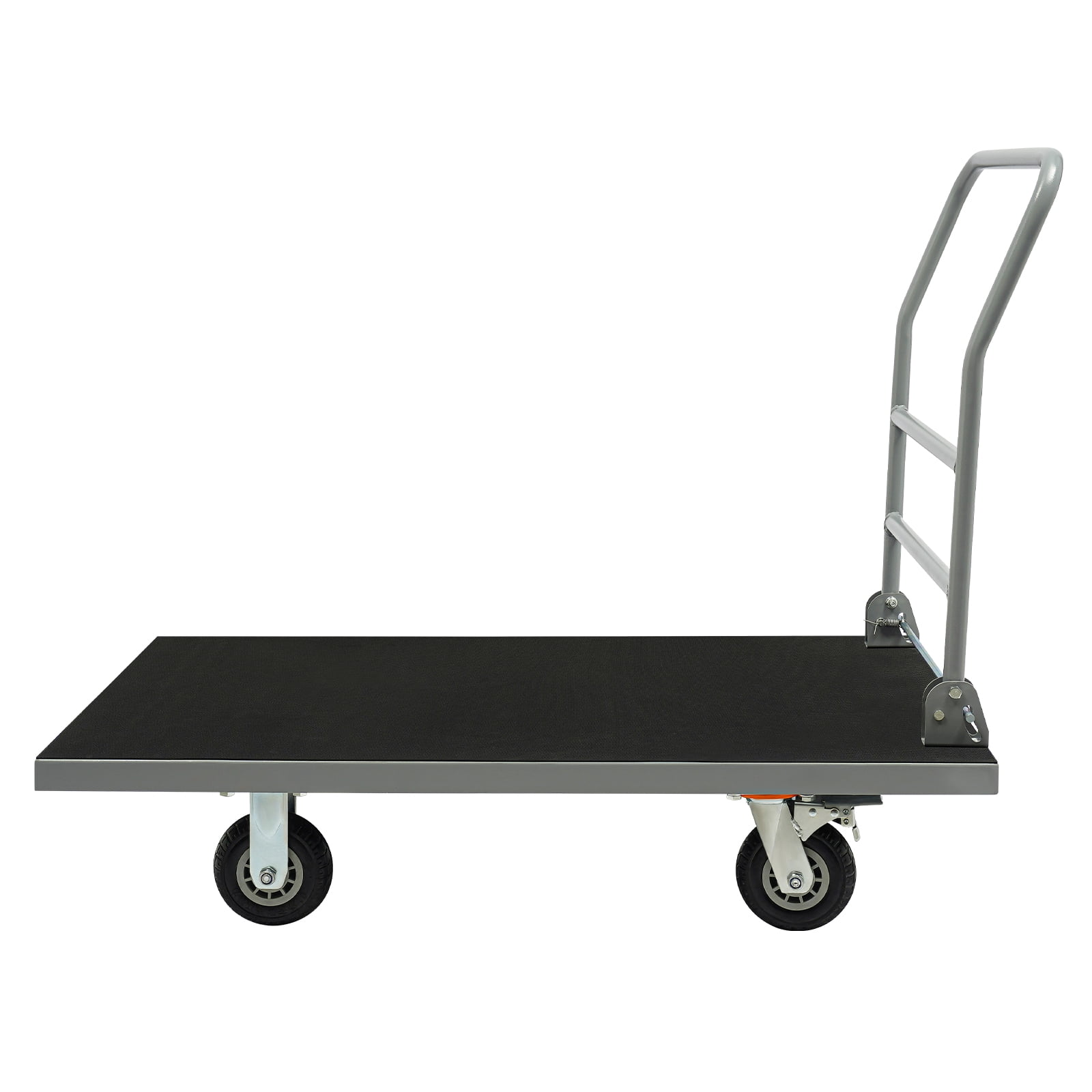 Folding Platform Truck Cart,2500 LBS Load Capacity, Foldable Flatbed Cart,Heavy Duty Platform Hand Truck with 6" 360 Degree Swivel Wheels for Moving Furniture