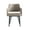 Taupe, variant on Manhattan Comfort Tremont Leatherette Dining Arm Chair with Metal Legs in Taupe