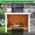 thumbnail image 3 of GONICHA Outdoor Cat House Weatherproof, Poly Lumber Cat Houses for Outdoor Cats Insulated, Feral Cat Shelter with Escape Door and Openable Roof ,Orange, 3 of 10
