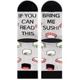 thumbnail image 6 of Men Women Novelty Funny Saying Crew Socks If You Can Read This Bring Me Popcorn Sushi Tacos Letters Print Hosiery Gifts, 6 of 14