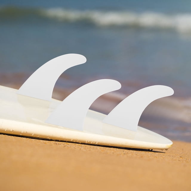 ELAYARD Durable White Nylon Surfboard Fin with Adjustable Design for Paddleboard Longboard Replacement