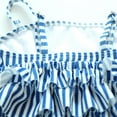 thumbnail image 4 of ASFGIMUJ Toddler Girls Swimsuit One Piece Spring Summer Print Sleeveless Ruffle Romper Swimwear Clothing Bathing Suits For Teens Girls,Size 12 Months-18 Months Blue, 4 of 4
