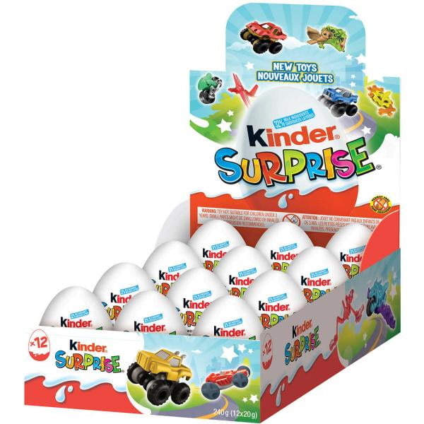 Kinder Surprise Chocolate Eggs With Toys 12 X 20g 240g Snacks